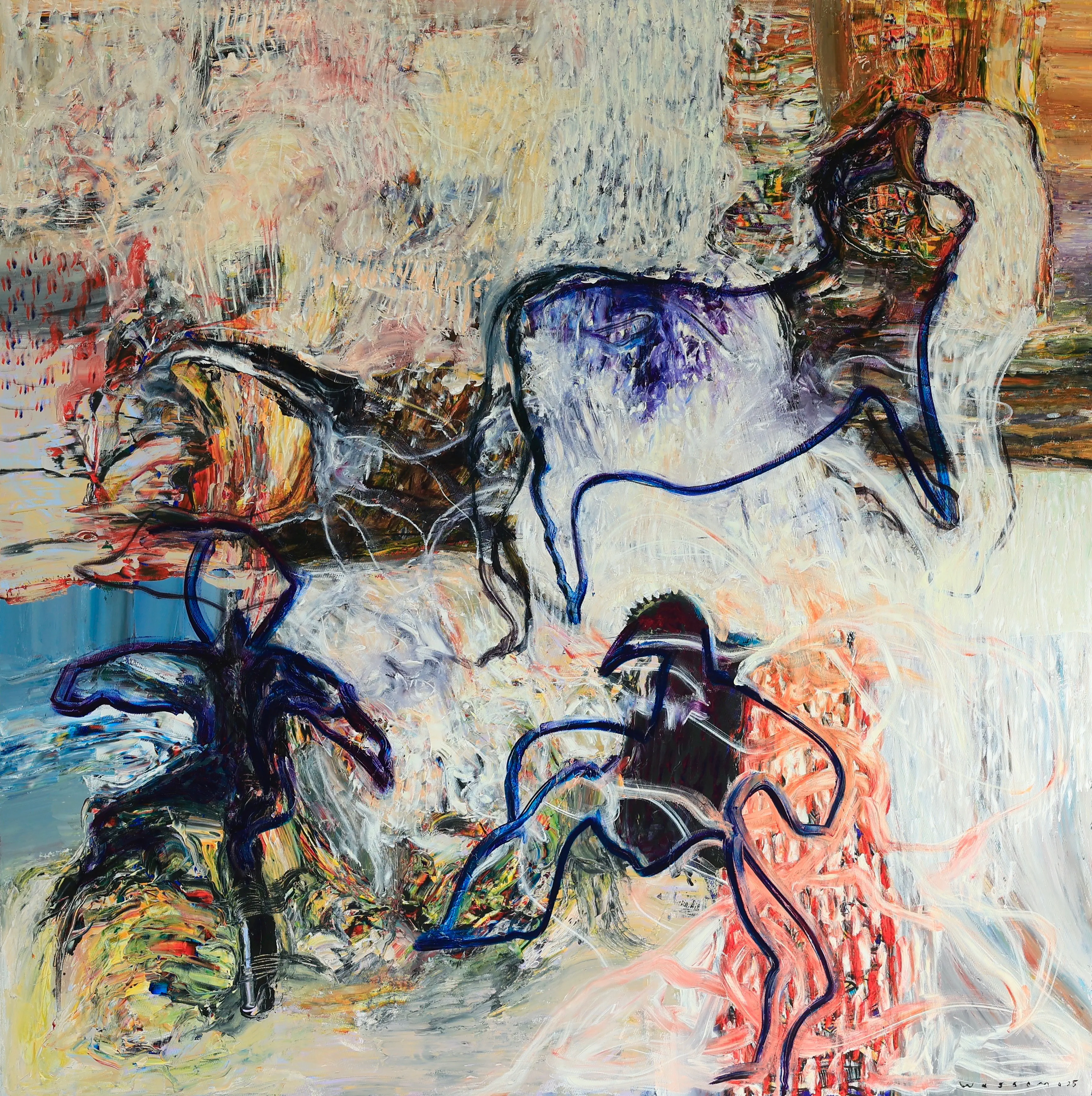 Painting by Wassem Alahmad, 2025