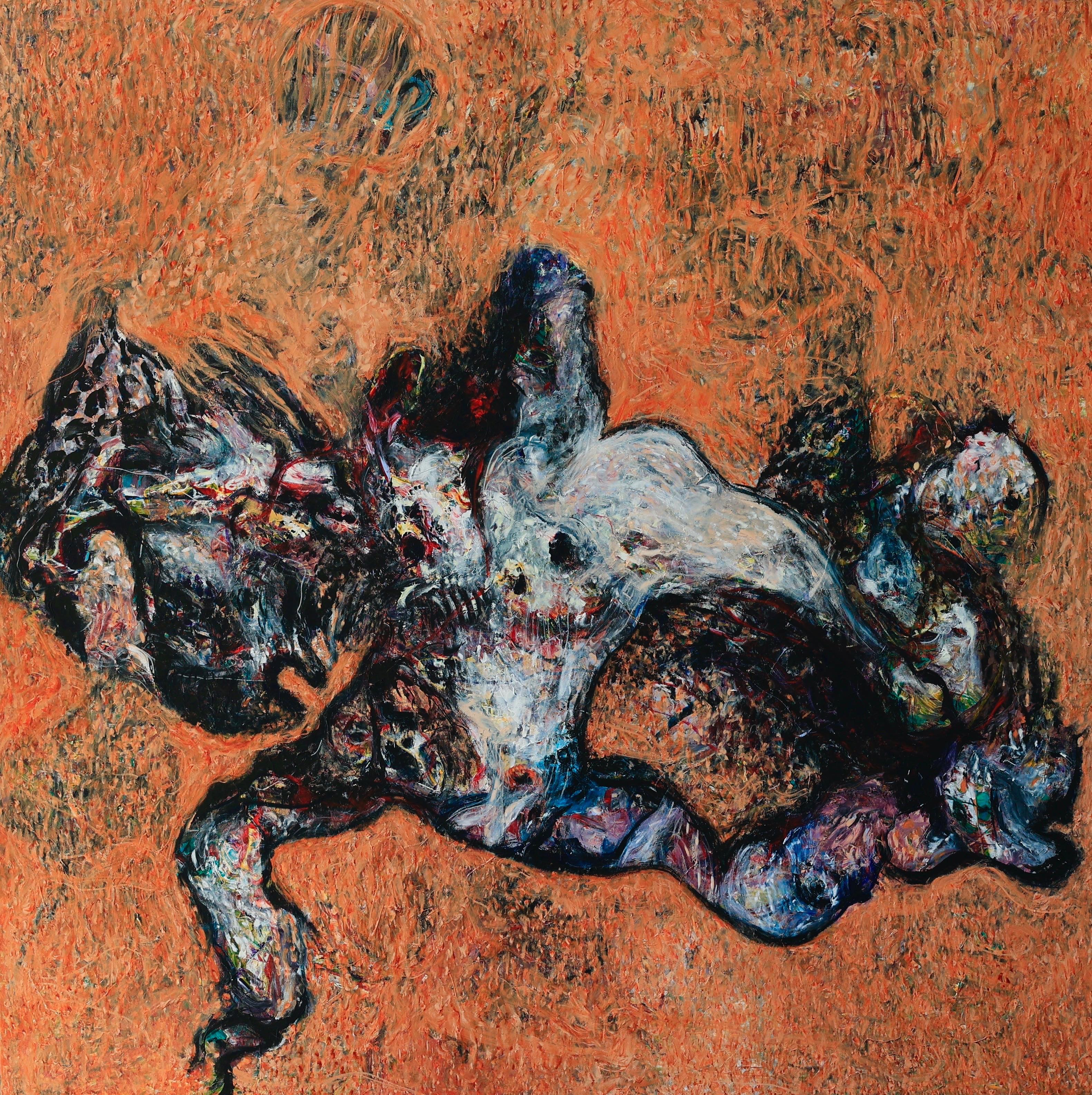 Unknown painting by Wassem Alahmad, acrylic on canvas, 2025